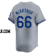 James McArthur Men's Kansas City Royals Gray Limited Away Jersey