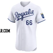 James McArthur Men's Kansas City Royals White Elite Home Jersey