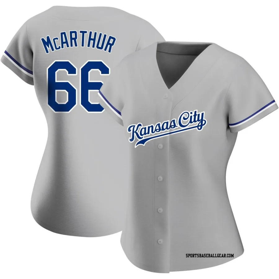 James McArthur Women's Kansas City Royals Gray Authentic Road Jersey