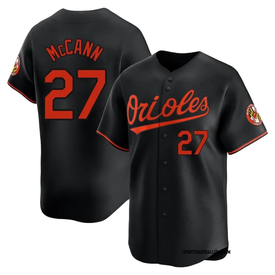 James McCann Men's Baltimore Orioles Black Limited Alternate Jersey