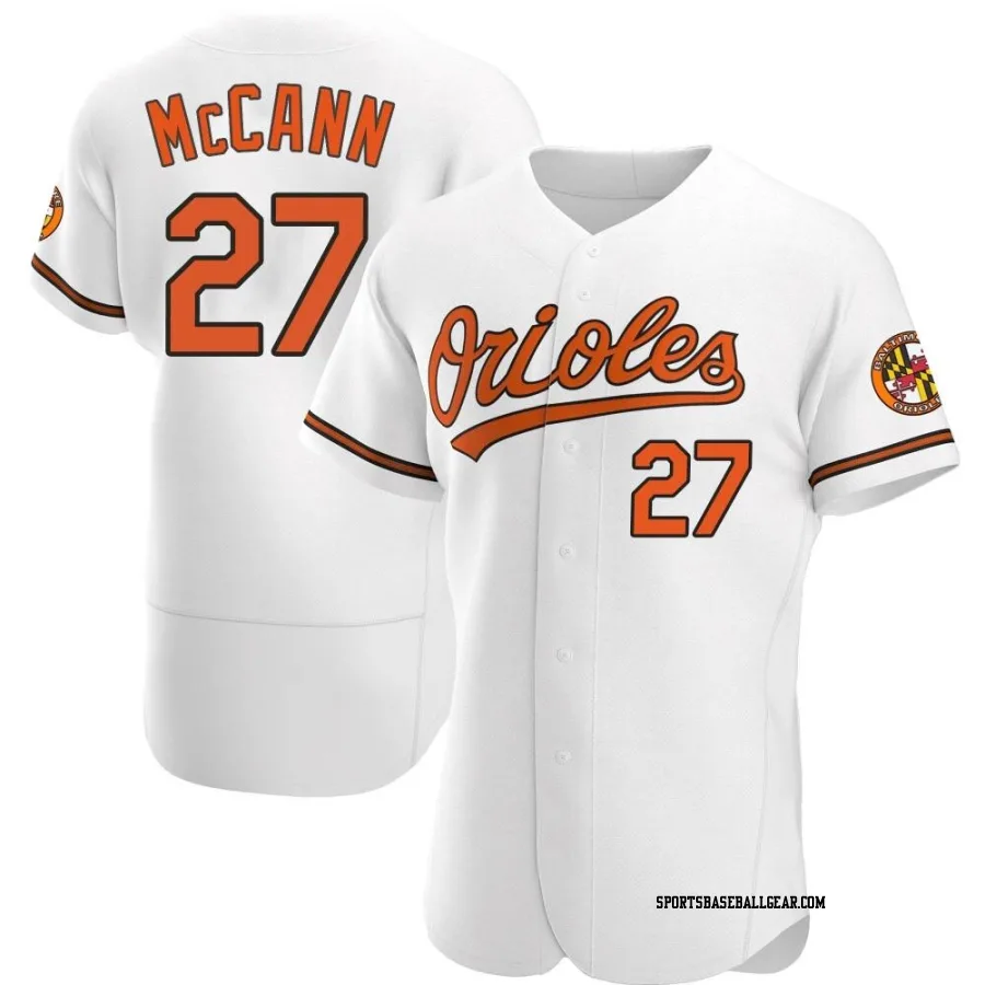 James McCann Men's Baltimore Orioles White Authentic Home Jersey