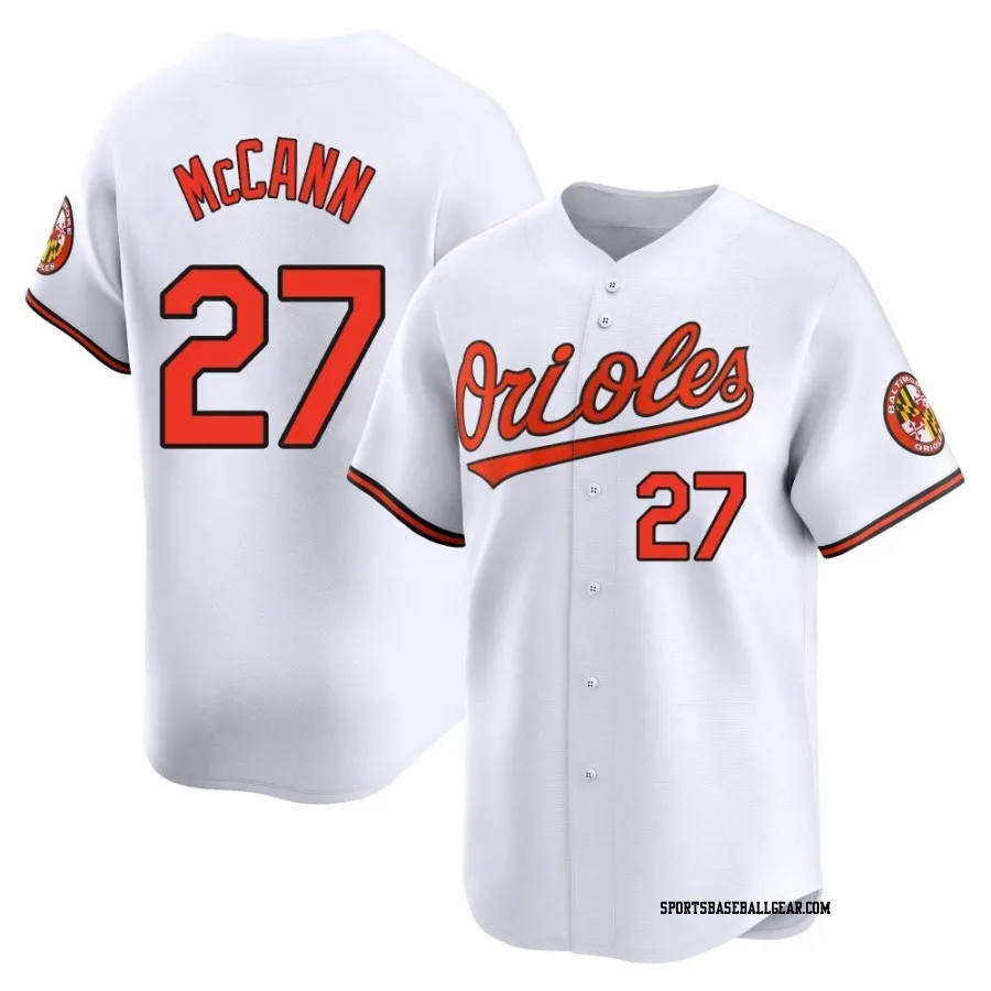 James McCann Youth Baltimore Orioles White Limited Home Jersey