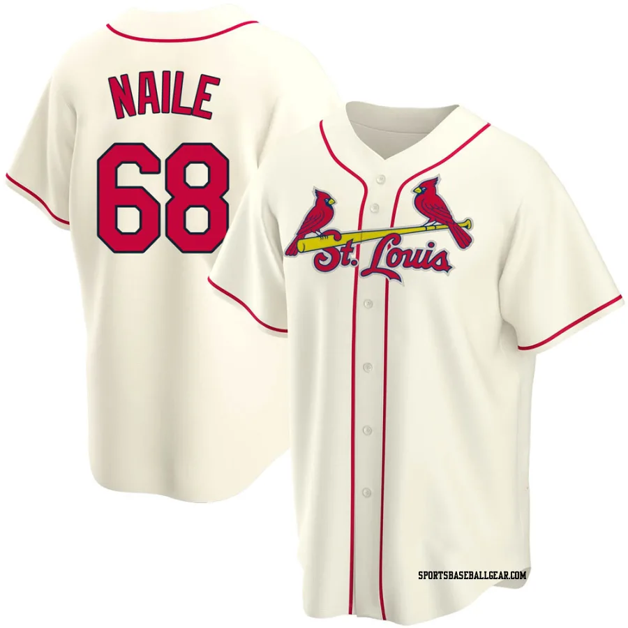 James Naile Men's St. Louis Cardinals Cream Replica Alternate Jersey