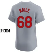 James Naile Men's St. Louis Cardinals Gray Elite Road Jersey