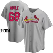 James Naile Men's St. Louis Cardinals Gray Replica Road Jersey