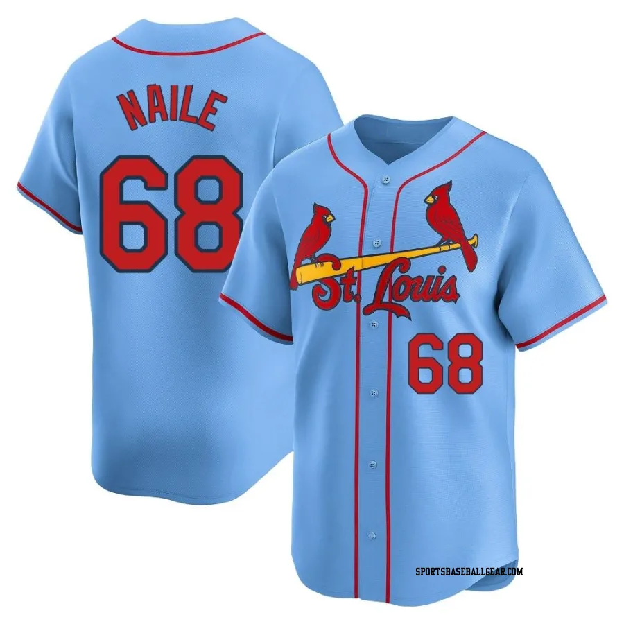 James Naile Men's St. Louis Cardinals Light Blue Limited Alternate Jersey