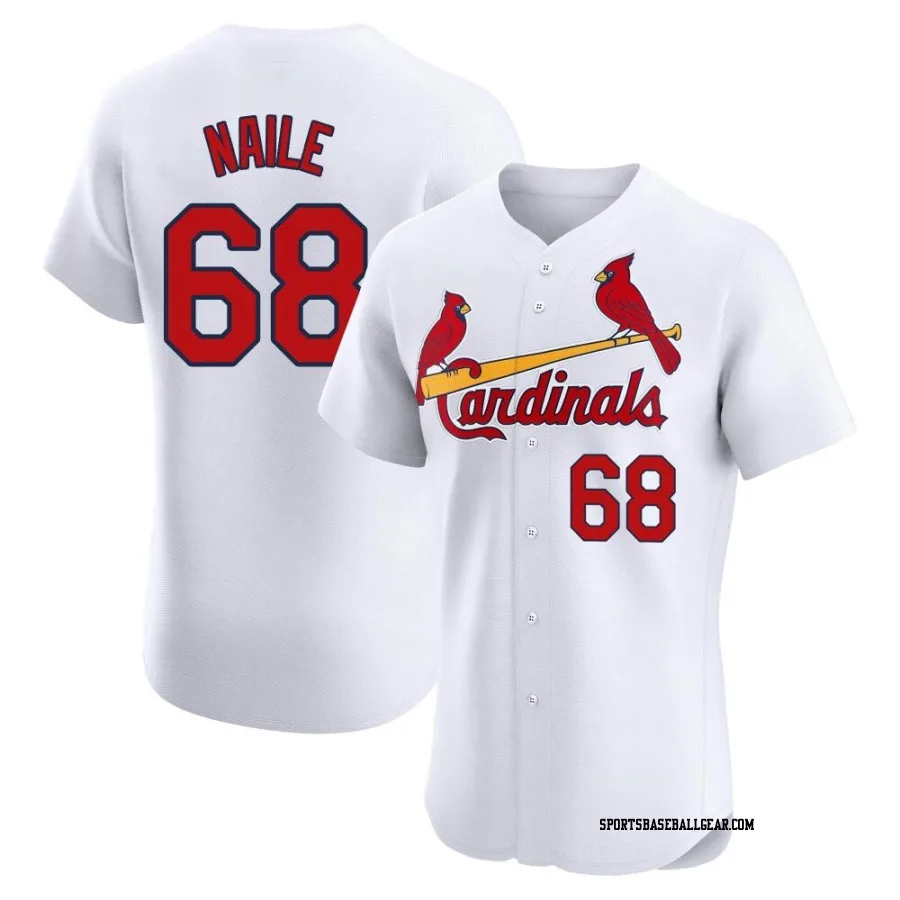 James Naile Men's St. Louis Cardinals White Elite Home Jersey