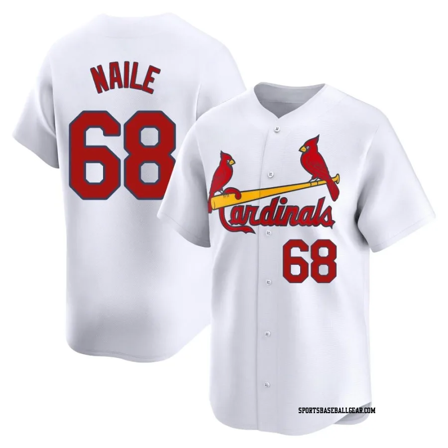 James Naile Men's St. Louis Cardinals White Limited Home Jersey