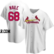 James Naile Men's St. Louis Cardinals White Replica Home Jersey