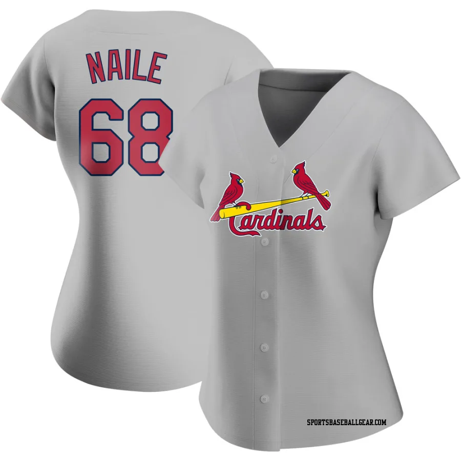 James Naile Women's St. Louis Cardinals Gray Authentic Road Jersey