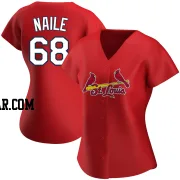 James Naile Women's St. Louis Cardinals Red Authentic Alternate Jersey