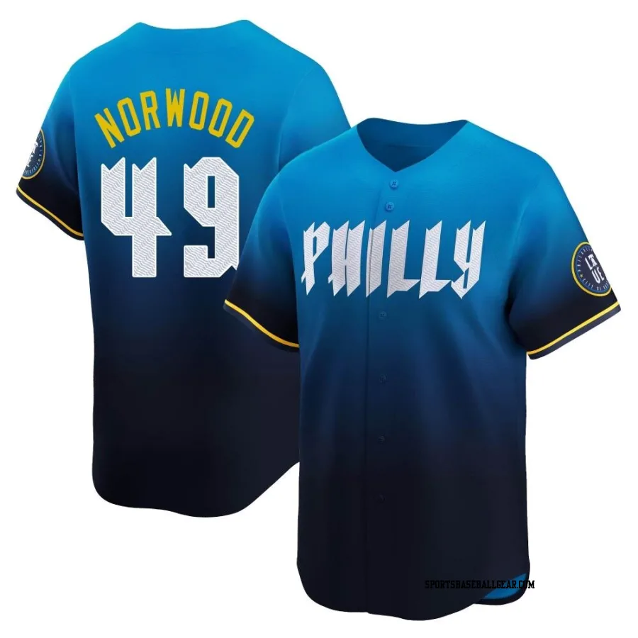 James Norwood Men's Philadelphia Phillies Blue Limited 2024 City Connect Jersey