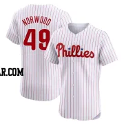 James Norwood Men's Philadelphia Phillies White Elite Home Jersey