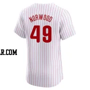 James Norwood Men's Philadelphia Phillies White Elite Home Jersey