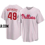 James Norwood Men's Philadelphia Phillies White Replica 2022 World Series Home Jersey