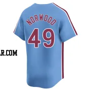 James Norwood Youth Philadelphia Phillies Light Blue Limited Alternate Jersey