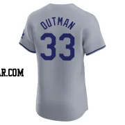 James Outman Men's Los Angeles Dodgers Gray Elite Road Jersey