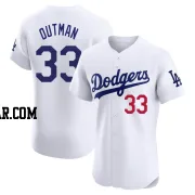 James Outman Men's Los Angeles Dodgers White Elite Home Jersey