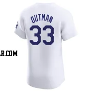 James Outman Men's Los Angeles Dodgers White Elite Home Jersey