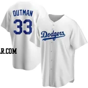 James Outman Men's Los Angeles Dodgers White Replica Home Jersey