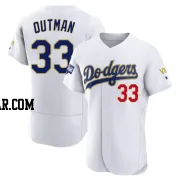 James Outman Men's Los Angeles Dodgers White/Gold Authentic 2021 Gold Program Player Jersey