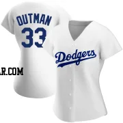 James Outman Women's Los Angeles Dodgers White Authentic Home Jersey