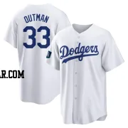 James Outman Youth Los Angeles Dodgers White Replica 2024 World Tour Seoul Series Home Jersey