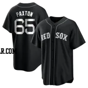 James Paxton Men's Boston Red Sox Black/White Replica Jersey