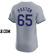 James Paxton Men's Los Angeles Dodgers Gray Elite Road Jersey