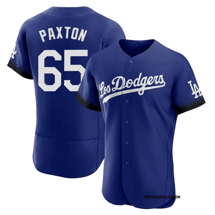 James Paxton Men's Los Angeles Dodgers Royal Authentic 2021 City Connect Jersey