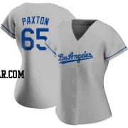 James Paxton Women's Los Angeles Dodgers Gray Authentic Road Jersey