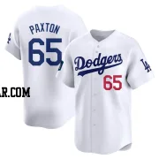 James Paxton Youth Los Angeles Dodgers White Limited 2024 World Tour Seoul Series Home Jersey