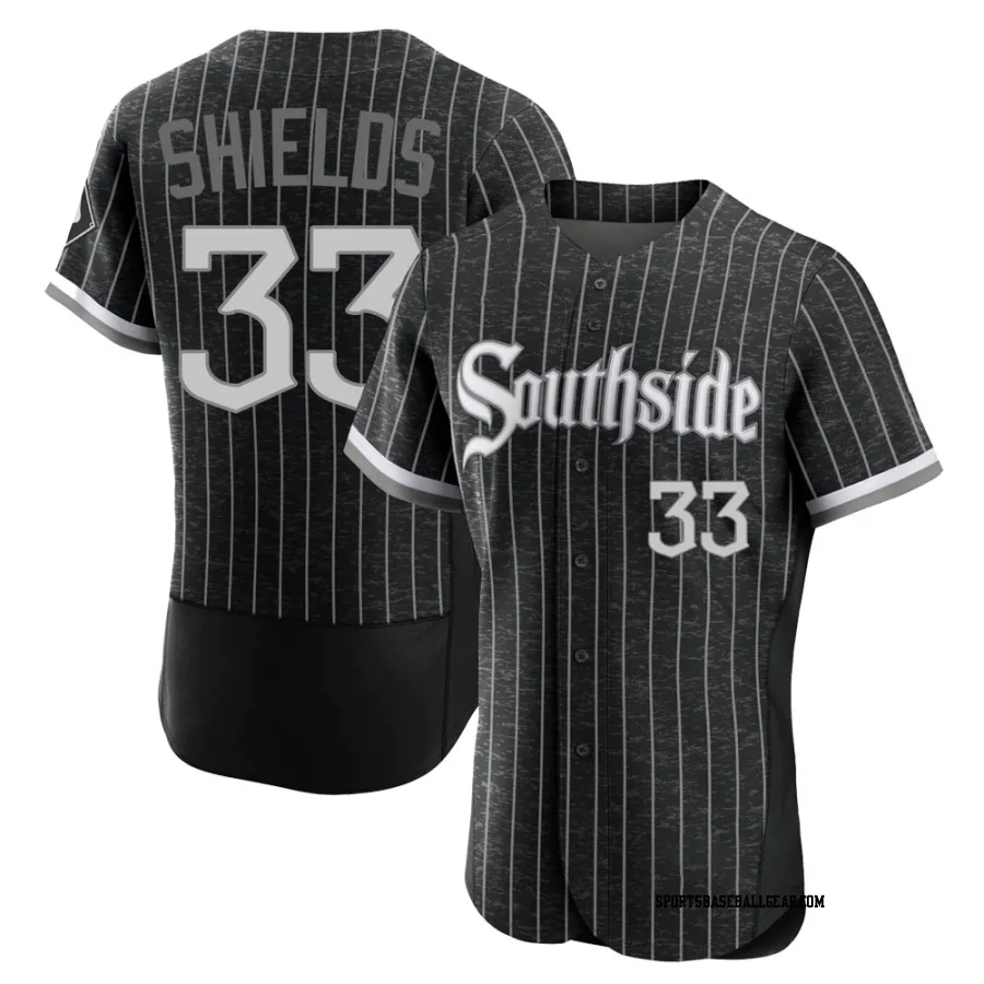 James Shields Men's Chicago White Sox Black Authentic 2021 City Connect Jersey