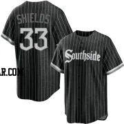 James Shields Men's Chicago White Sox Black Replica 2021 City Connect Jersey