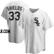 James Shields Men's Chicago White Sox White Replica Home Jersey