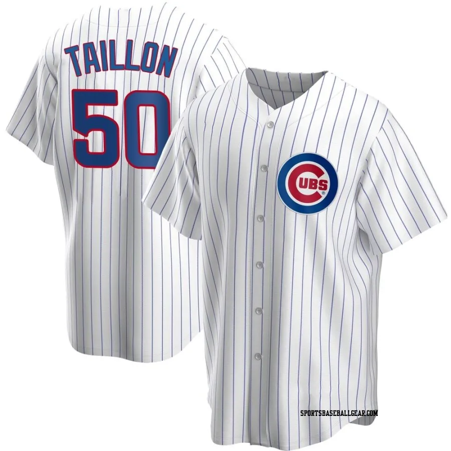 Jameson Taillon Men's Chicago Cubs White Replica Home Jersey