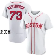 Jamie Westbrook Men's Boston Red Sox White Authentic 2021 Patriots' Day Jersey