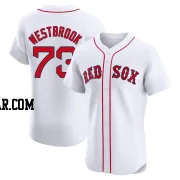 Jamie Westbrook Men's Boston Red Sox White Elite Home Patch Jersey