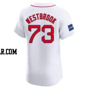 Jamie Westbrook Men's Boston Red Sox White Elite Home Patch Jersey