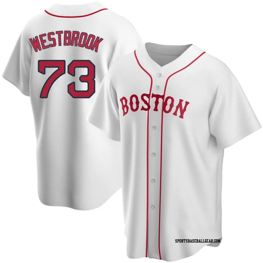 Jamie Westbrook Youth Boston Red Sox White Replica Alternate Jersey