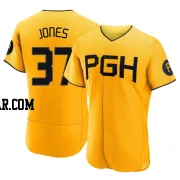 Jared Jones Men's Pittsburgh Pirates Gold Authentic 2023 City Connect Jersey