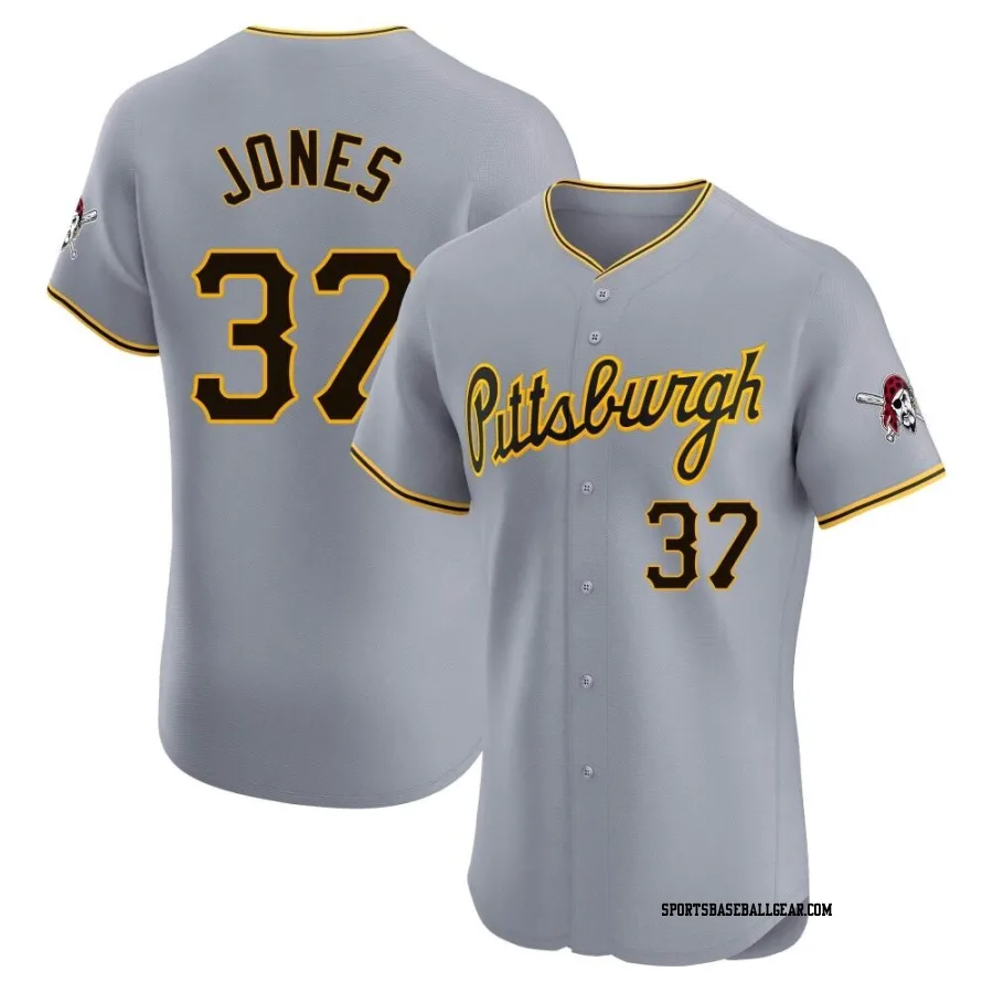 Jared Jones Men's Pittsburgh Pirates Gray Elite Road Jersey