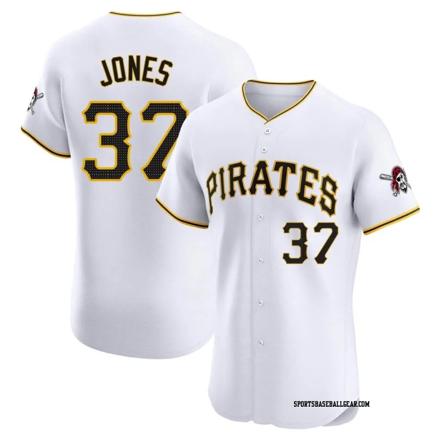 Jared Jones Men's Pittsburgh Pirates White Elite Home Jersey