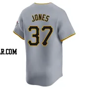 Jared Jones Youth Pittsburgh Pirates Gray Limited Away Jersey