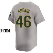 Jared Koenig Men's Oakland Athletics Gray Limited Away Jersey