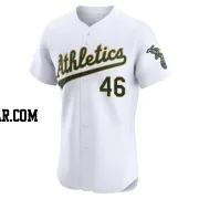 Jared Koenig Men's Oakland Athletics White Elite Home Jersey