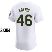 Jared Koenig Men's Oakland Athletics White Elite Home Jersey