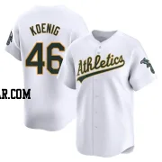 Jared Koenig Men's Oakland Athletics White Limited Home Jersey