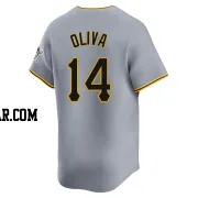 Jared Oliva Youth Pittsburgh Pirates Gray Limited Away Jersey