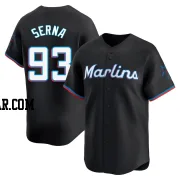 Jared Serna Men's Miami Marlins Black Limited Alternate Jersey